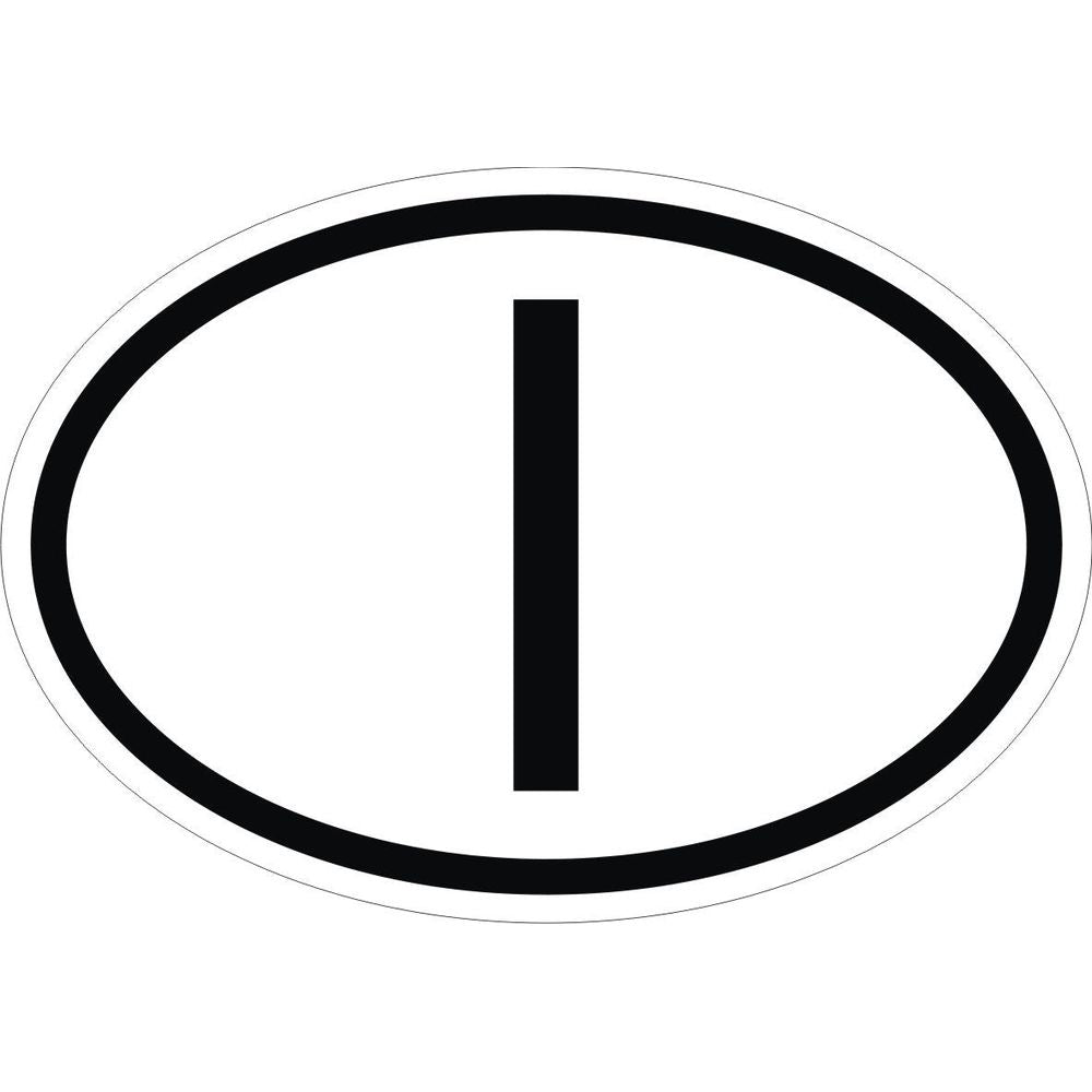 Italy I Country Code Oval