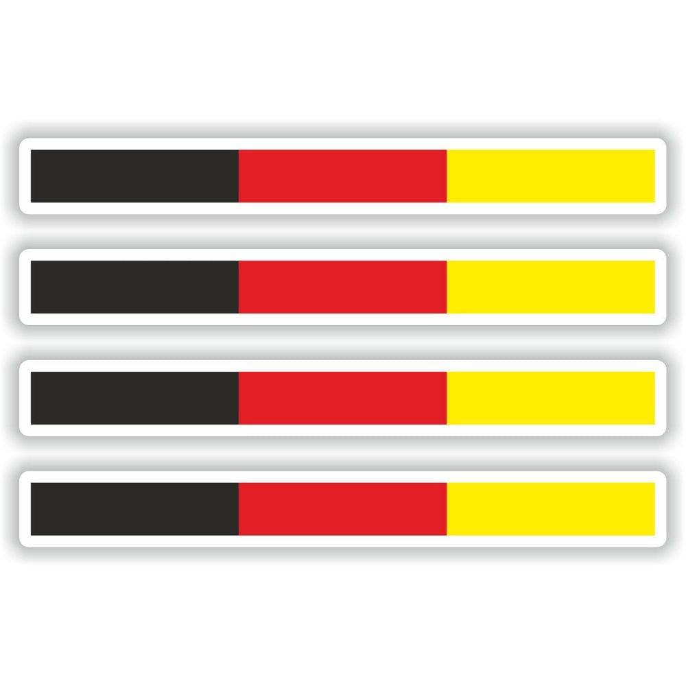 4 x Flag Stripes Germany