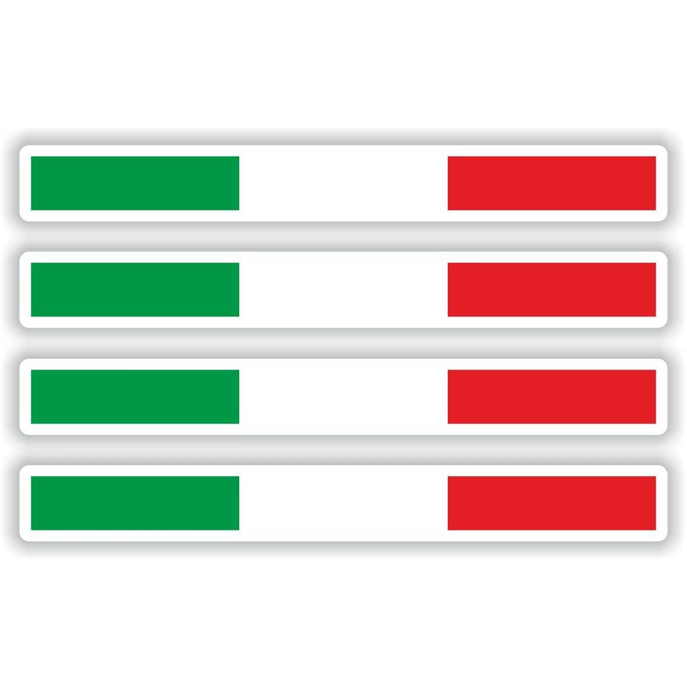 4 x Flag Stripes Italy