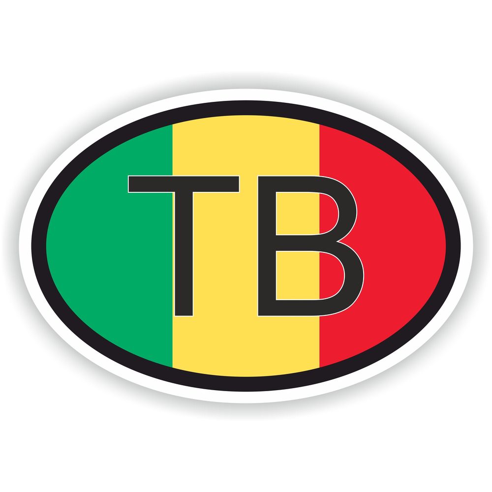 TimbUKtu-Mali Country Code Oval With Flag
