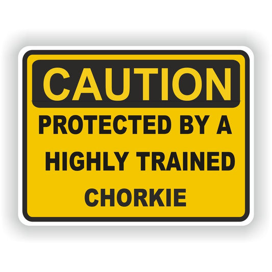 Caution Chorkie