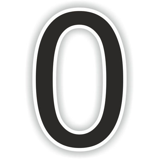 Number 0 Black
