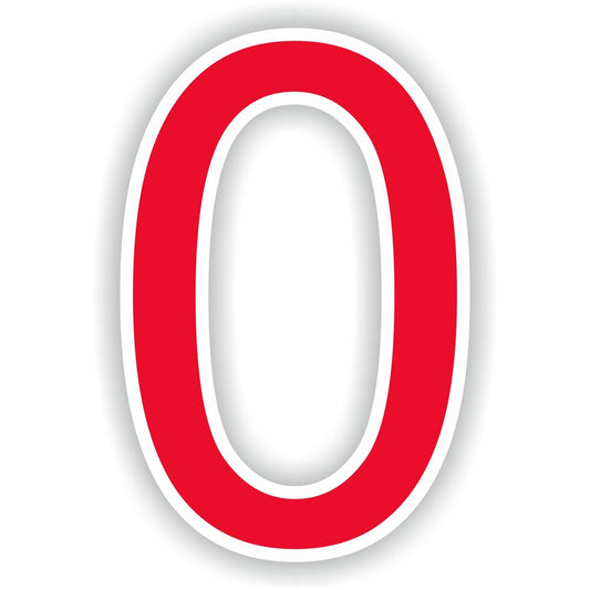Number 0 Red