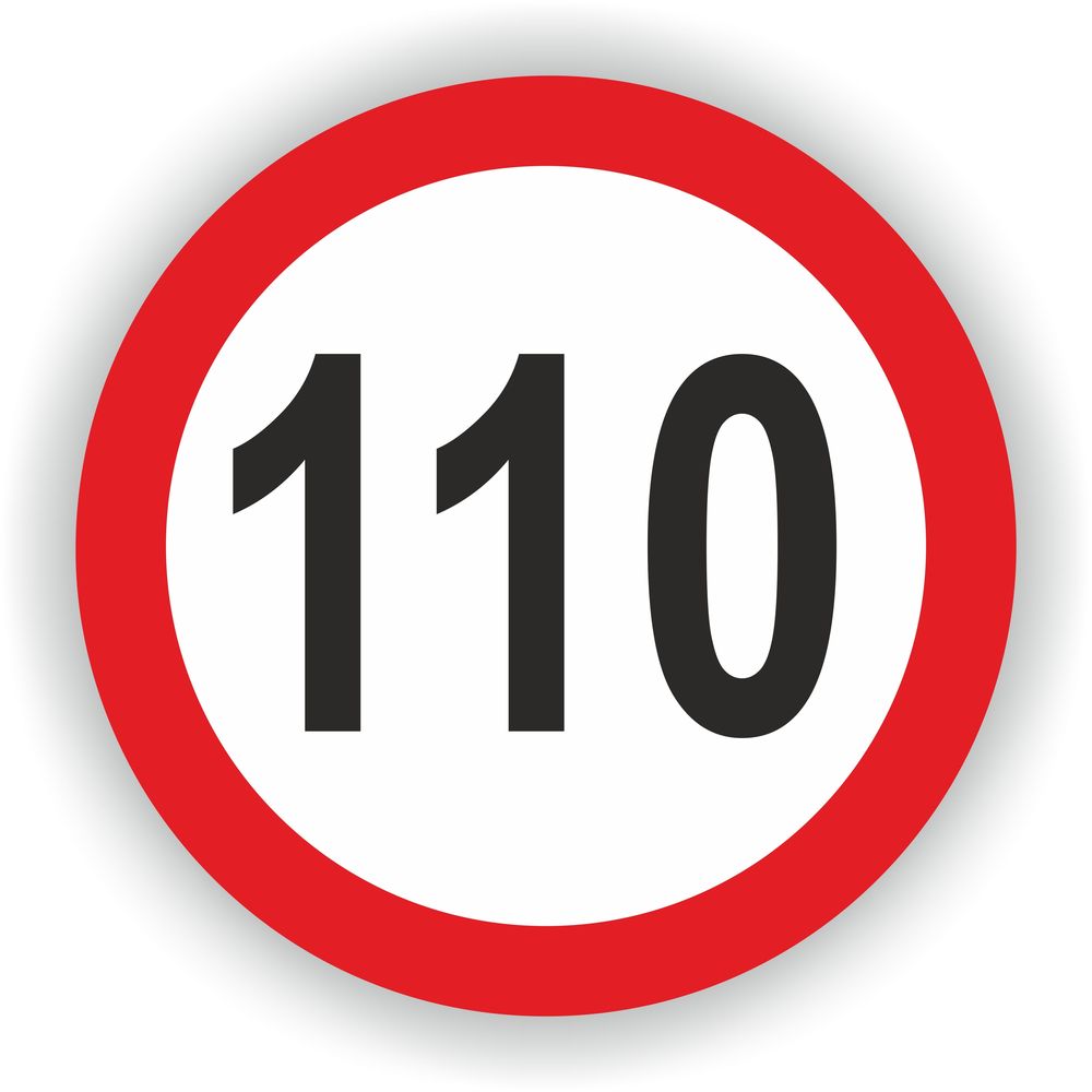 110-Speed Limit Sign