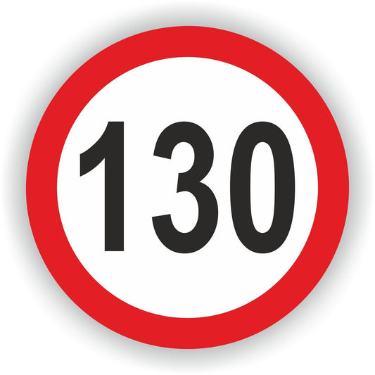 130-Speed Limit Sign