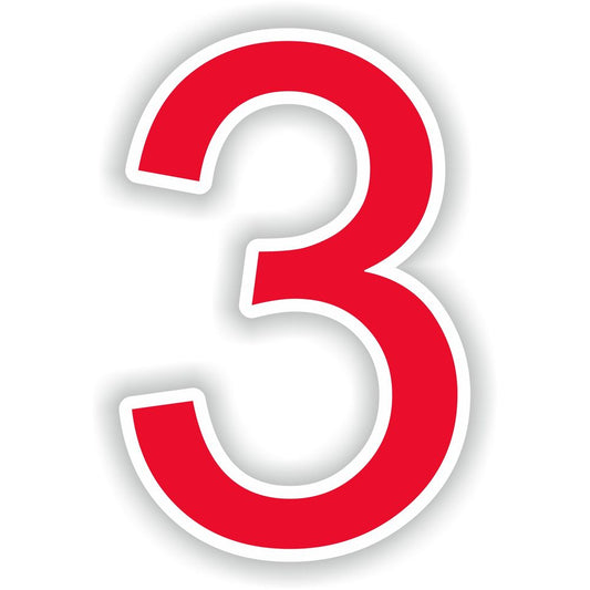 Number 3 Red