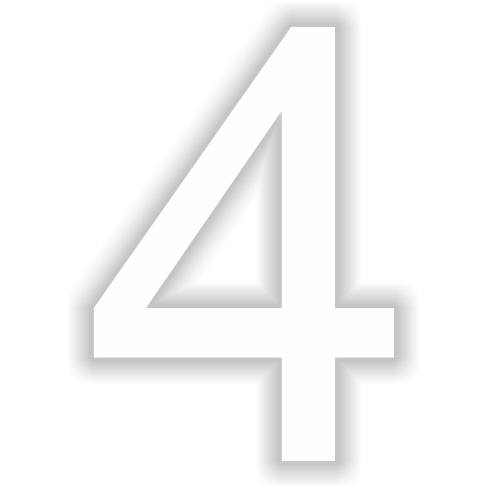 Number 4 White