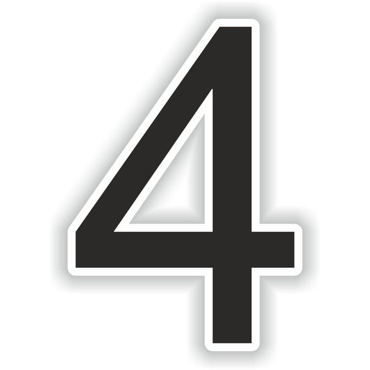 Number 4 Black