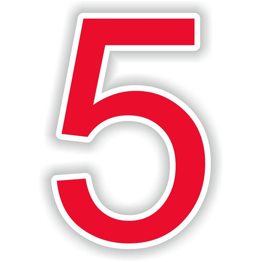 Number 5 Red