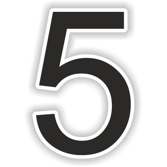 Number 5 Black
