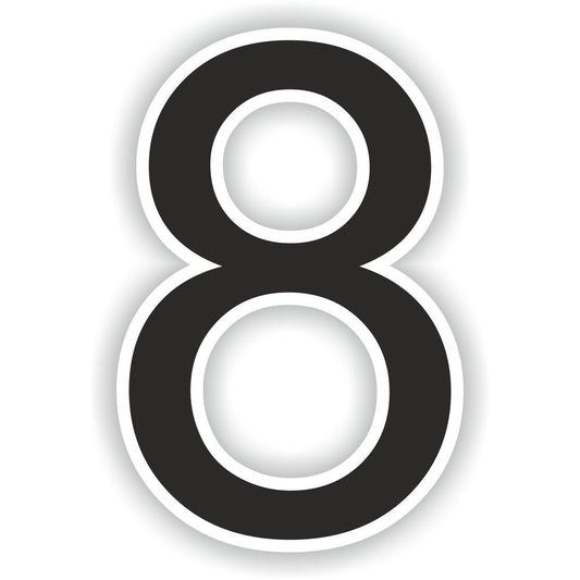 Number 8 Black