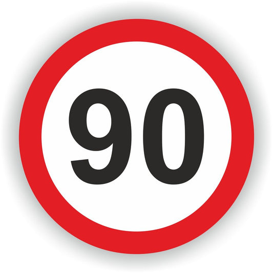 90-Speed Limit Sign