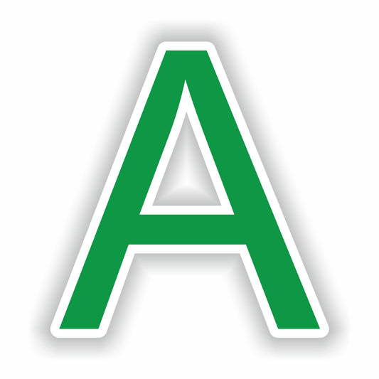 Letter A Green