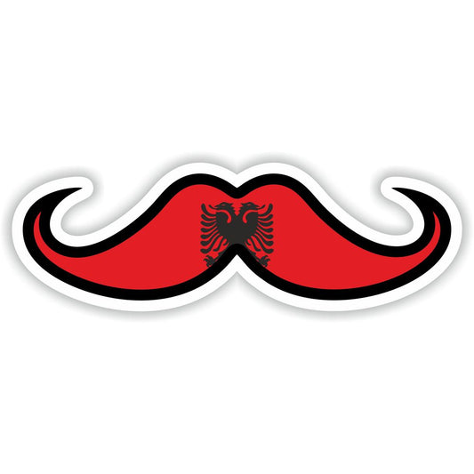 Albania Moustache Flag