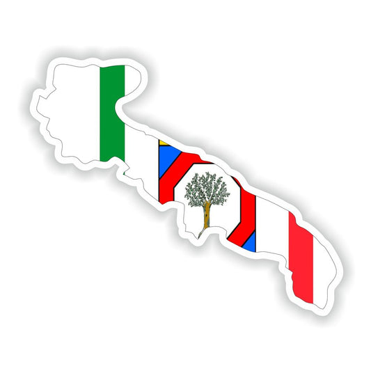 Apulia (Puglia) Map Flag