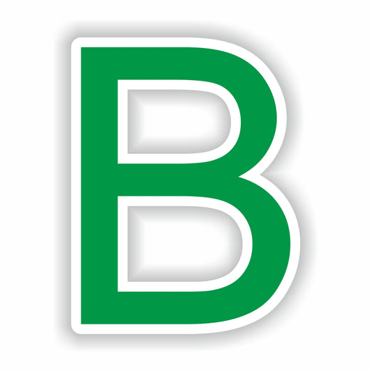 Letter B Green