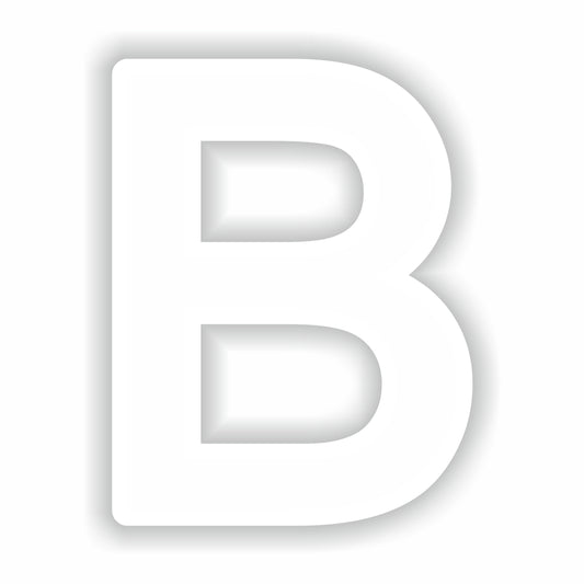 Letter B White