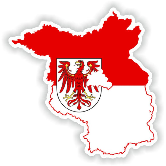 Brandenburg Map Flag