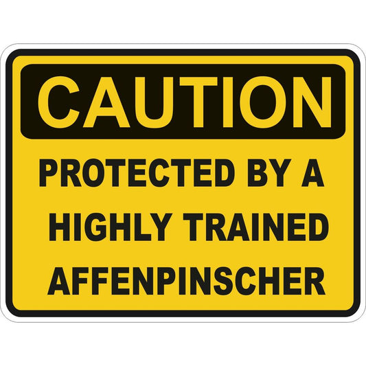 Caution Affenpinscher