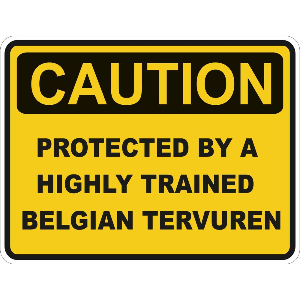 Caution Belgian Tervuren