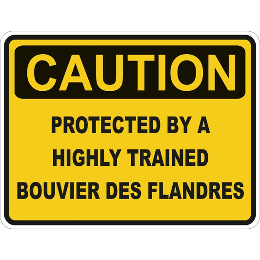 Caution Bouvier Des Flandres