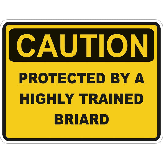 Caution Briard