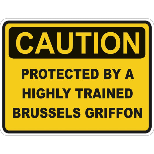 Caution Brussels Griffon