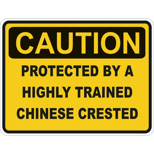 Caution Chinese Crested