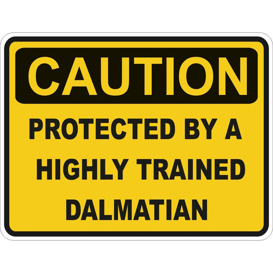 Caution Dalmatian