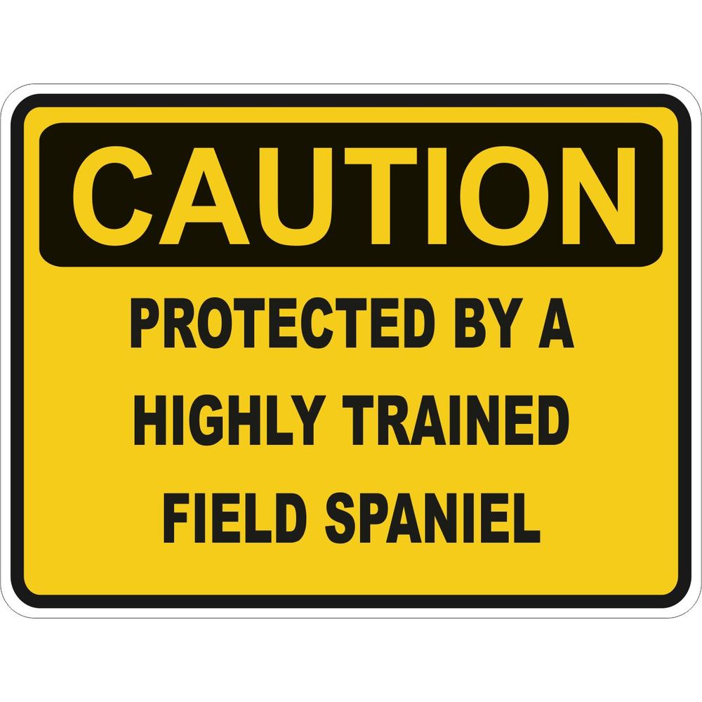 Caution Field Spaniel
