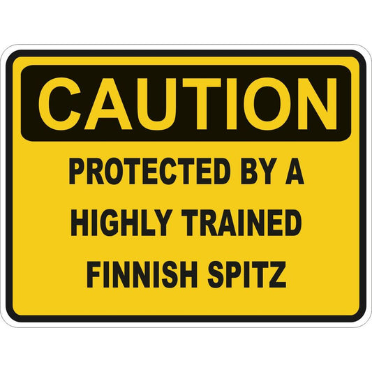 Caution Finnish Spitz
