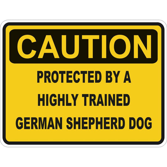 Caution German Shepherd Dog
