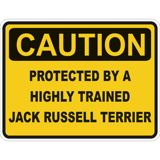 Caution Jack Russell Terrier