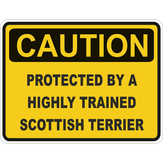 Caution Scottish Terrier