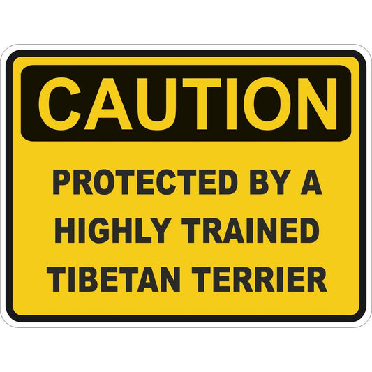 Caution Tibetan Terrier