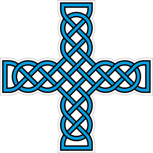 Celtic Cross Cyan