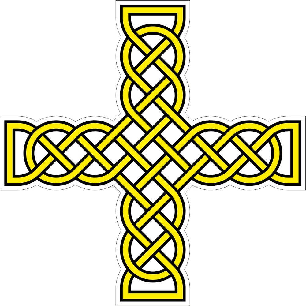 Celtic Cross Yellow
