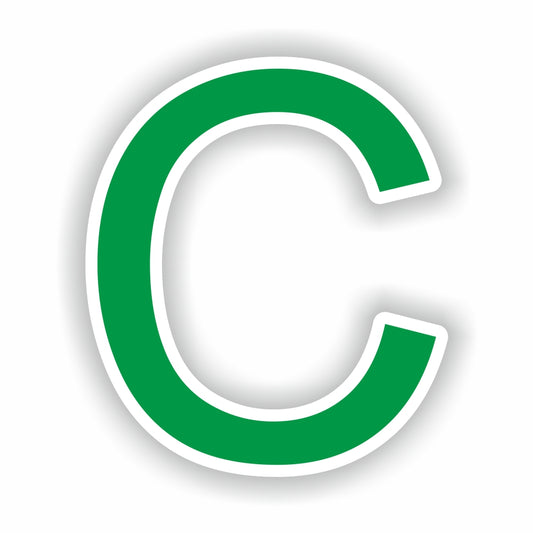 Letter C Green