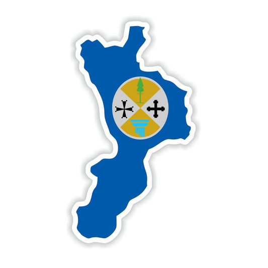 Calabria Map Flag