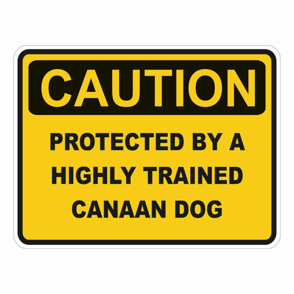 Caution Canaan Dog