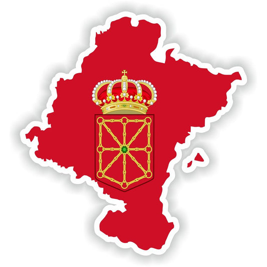 Comunidad Foral De Navarra Navarre Counity Spain Map Flag