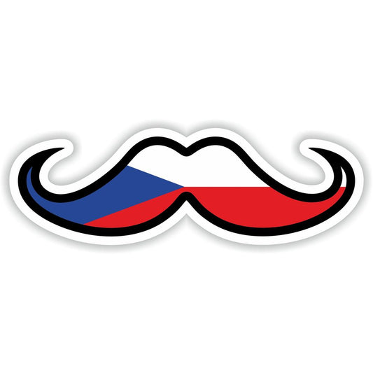 Czech Republic Moustache Flag