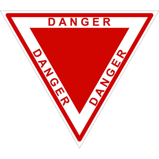 Danger Triangle Red