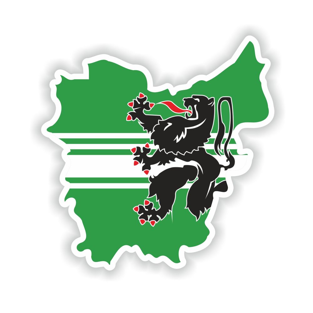 East Flanders Map Flag