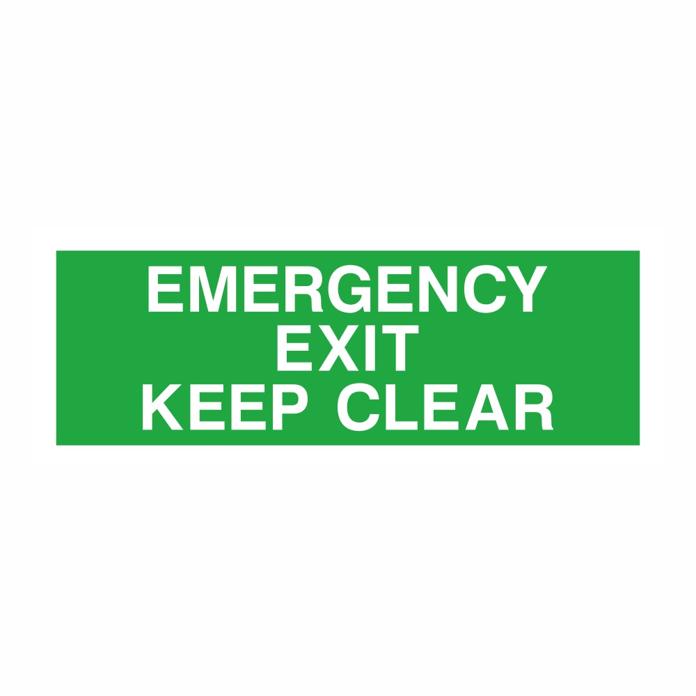 Emergency Exit Keep Clear