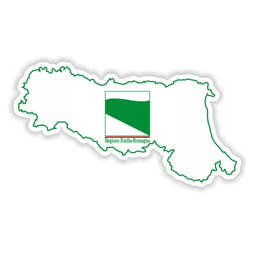 Emilia And Romagna Map Flag