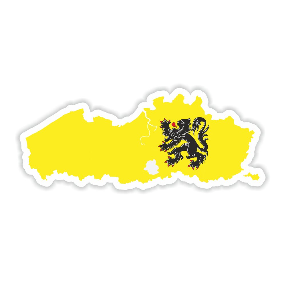 Flanders Map Flag