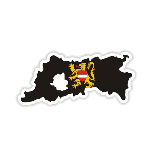 Flemish Brabant Map Flag