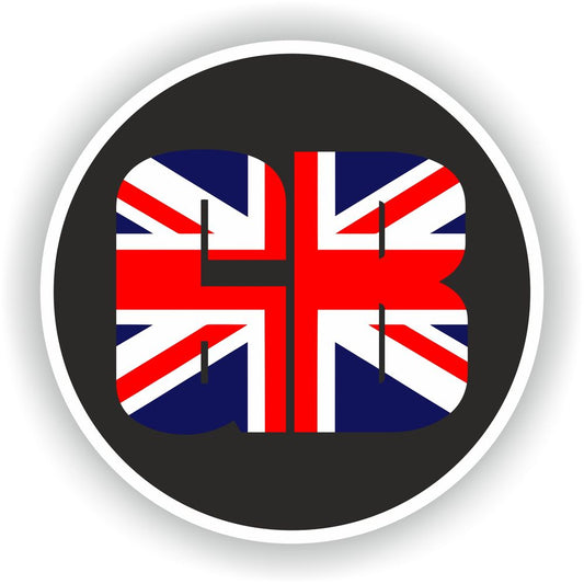 GB Letters With Union Jack Flag