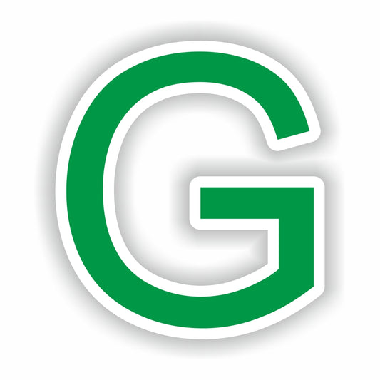 Letter G Green